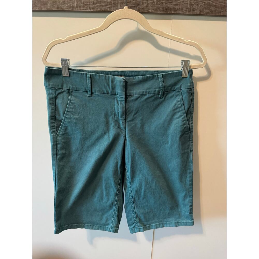 LOFT Bermuda Roll Chino 12” Shorts Terracota Orange Mid Rise Women’s 8